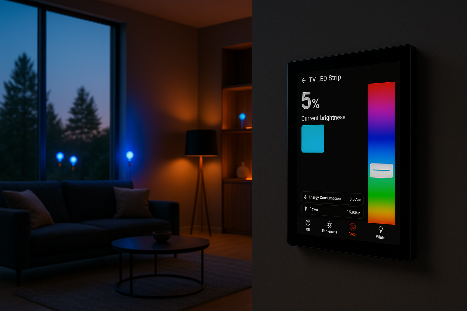 Smart Panel on wall